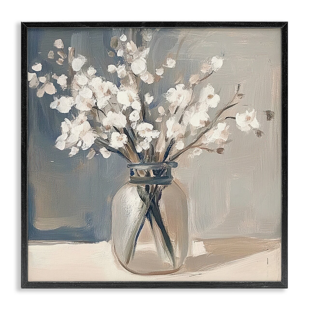 Stupell Industries Petals In Glass Vase Framed Giclee, design by Mona Grace
